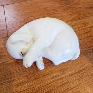 Vintage Porcelain sleeping puppy